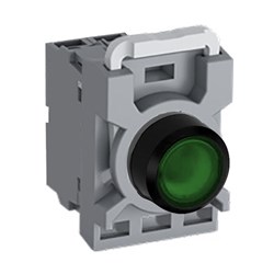 ABB MPPIFGO001 Illuminated Pushbutton Kit 22mm Flush Momentary Green 12VAC/DC 1NC