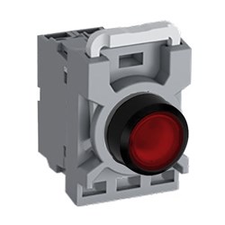 ABB MPPIFRA301 Illuminated Pushbutton Kit 22mm Flush Maintained Red 220VDC 1NC