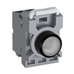 ABB MPPIFWA210 Illuminated Pushbutton Kit 22mm Flush Maintained White 110-130VAC/DC 1NO