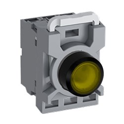 ABB MPPIFYA320 Illuminated Pushbutton Kit 22mm Flush Maintained Yellow 220VDC 2NO