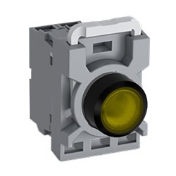 ABB MPPIFYO310 Illuminated Pushbutton Kit 22mm Flush Momentary Yellow 220VDC 1NO