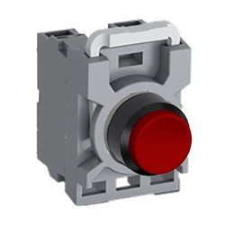 ABB MPPNERO02 Non-Illuminated Pushbutton Kit 22mm Extended Momentary Red 2NC