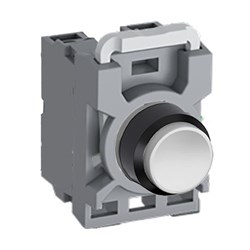 ABB MPPNEWO11 Non-Illuminated Pushbutton Kit 22mm Extended Momentary White 1NO+1NC