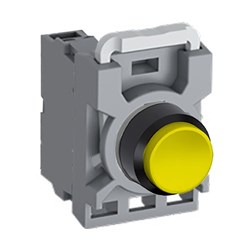 ABB MPPNEYO10 Non-Illuminated Pushbutton Kit 22mm Extended Momentary Yellow 1NO
