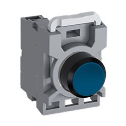 ABB MPPNFLO10 Non-Illuminated Pushbutton Kit 22mm Flush Momentary Blue 1NO