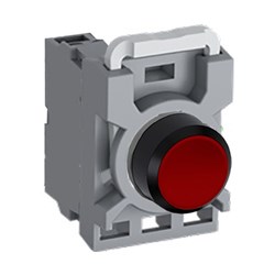 ABB MPPNFRO01 Non-Illuminated Pushbutton Kit 22mm Flush Momentary Red 1NC