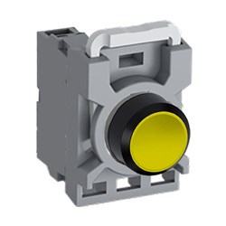 ABB MPPNFYO01 Non-Illuminated Pushbutton Kit 22mm Flush Momentary Yellow 1NC