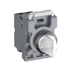 ABB MPS2ISABCC701 Selector Switch Kit Clear 230VAC 2Position 1NC Illuminated Maintained Short Handle Plastic B C