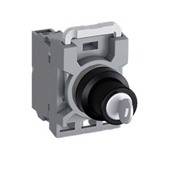 ABB MPS2NKOCBB10 Selector Switch Kit Black 2Position 1NO Non-Illuminated Momentary Key Plastic C B