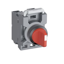 ABB MPS2NSABCR11 Selector Switch Kit Red 2Position 1NO+1NC Non-Illuminated Maintained Short Handle Plastic