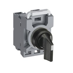 ABB MPS3NLOACBB11 Selector Switch Kit Black 3Position 1NO+1NC Non-Illuminated Momentary Long Handle Plastic