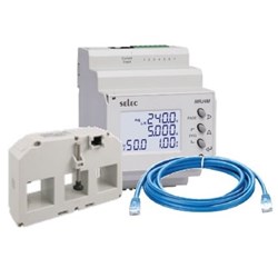 SELEC KIT: MRJ4M METER +1 X 2M RJ45 CABLE +1 X 630A CT 31X31MM MRJ4M-630A31/31-K