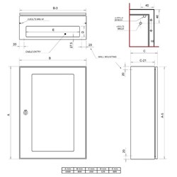 IPD MSB108025GT/SP Metal Enclosure Mild Steel 800W 1000H 250D RAL7035 Light Grey IP66