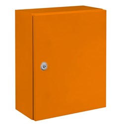 IDE MSB252515A Mild Steel Enclosure Cold Rolled Steel 250W 250H 150D RAL2008 Orange IP66