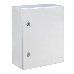 IDE MSB505030G Mild Steel Enclosure Cold Rolled Steel 500W 500H 300D RAL7035 Light Grey IP66