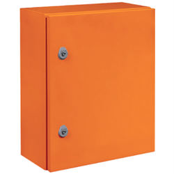 IDE MSB608030A Mild Steel Enclosure Cold Rolled Steel 800W 600H 300D RAL2008 Orange IP66