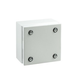 IDE MST1515135G Mild Steel Terminal Box Cold Rolled Steel 150W 150H 135D RAL7035 Light Grey IP66