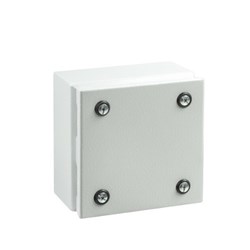 IDE MST151590G Mild Steel Terminal Box Cold Rolled Steel 150W 150H 90D RAL7035 Light Grey IP66