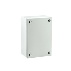 IDE MST2020135G Mild Steel Terminal Box Cold Rolled Steel 200W 200H 135D RAL7035 Light Grey IP66