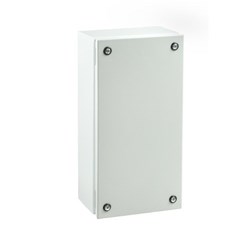 IPD MST4040135G Terminal Box Cold-Rolled Steel 400W 400H 135D RAL7035 Light Grey IP66 Opaque lid Door