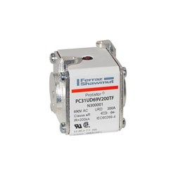 MERSEN FUSE LINK 200A END CONTACT FOR SEMICONDUCTOR PROTECTION BODY SIZE 31, 660V N300001