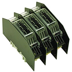Mersen NH003PSHB Fuse Base With Fully Shrouded Kit NH00 Fuse 160A 690VAC/DC 3-P IP20 Enclosed Base IP20 Terminals