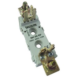 Mersen NH00GBASE Fuse Base NH00 Fuse 160A 690VAC/DC 1-P Open Base IP20 Terminals For: NHG00 M000 M00