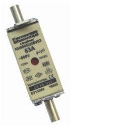 Mersen NHG00-100 Blade Type Fuse Link 100A 500VAC NH000 20.8mm 120kA For: 00 Bases and Disconnects