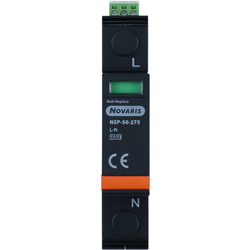 Novaris NSP1-50-275 Surge Diverter With Module 7.5kA 1 PH 50kA 230VAC TS35 IP20 Plastic
