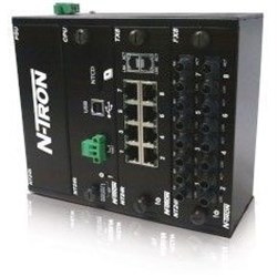 Red Lion NT24K-DR16-DC Modular Managed Industrial Ethernet Switch 8 -Port 18-49VDC