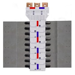 IPD NY63XT1SD18 Nybus MCCB Chassis 18-P 630A Single Feed Double Sided Feed XT1 For: ABB MCCB-XT1