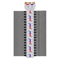 IPD NY63XT1SD36 Nybus MCCB Chassis 36-P 630A Single Feed Double Sided Feed XT1 For: ABB MCCB-XT1