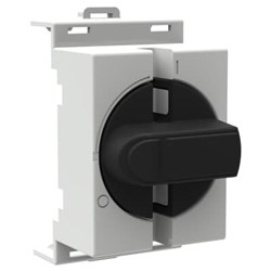 ABB HANDLE KNOB PADLOCK  SUIT DIN SLOT BLACK OT16, OT25, OT40 OHBS7