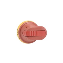 ABB OHY45J6 Pistol Handle 45mm Handle Red Yellow IP65 For: Base/Din Mount Switch