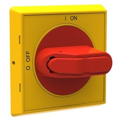 ABB OHYS2PJ Pistol Handle 65mm H x 65mm W x 59mm D Handle Red Yellow IP65 For: Switch Disconnector