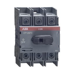 ABB OT125F3 Disconnector Switch IP20 125A 3 750VAC Base Mount