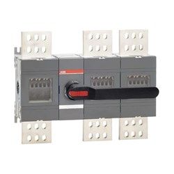 ABB OT2000E12P Disconnector Switch IP65 2000A 3 1000VAC Black Pistol Handle Base Mount