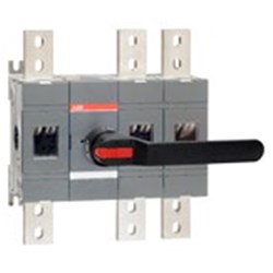ABB OT250E12P Disconnector Switch IP65 250A 3 1000VAC Black Pistol Handle Base Mount