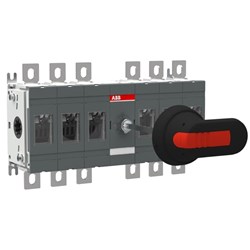 ABB SWITCH 250A 6P C/W HANDLE &amp; SHAFT, BLACK, IP65 CENTRE MECHANISM