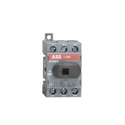 ABB OT25B22R3-K Base Mount Switch 25A 3-P Base Mount 9 kW IP20 Front 54mm H x 43mm W x 52mm D 22mm Fixing