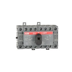 ABB OT25F4CP-K Changeover Switch 25A 750VAC/DC IP20 Front IP65 Handle Base Mount 4P-4P-P