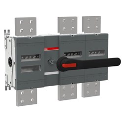 ABB OT4000E12P Disconnector Switch IP65 3800A 3 1000VAC Black Base Mount