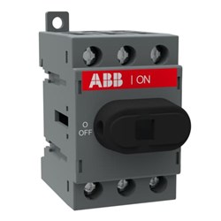 ABB OT40B22R3-K Load Break Switch 40A 3-P Base Mount 11 kW IP20 Front 54mm H x 43mm W x 52mm D 22mm Fixing