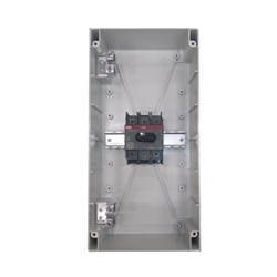 ABB OTP100B3M Enclosed Disconnector Switch Plastic IP65 40A 3-P 750VAC Black Selector Handle