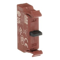 ABB P9B01FN Faston Terminals Single Contact Block Brown 1NC Front Mount Metal For: 5Position Holder