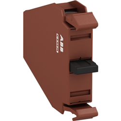 ABB P9B02VN-AA Double Contact Block Brown 2NC Front Mount Metal For: 3 and 5Position Holder