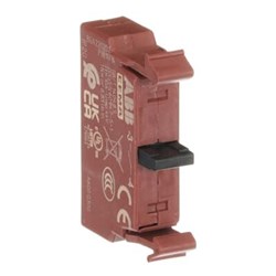 ABB P9B10FN-AA Faston Terminals Single Contact Block Brown 1NO Front Mount For: 4 and 5Position Holder