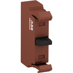 ABB P9B10FN Faston Terminals Single Contact Block Brown 1NO Front Mount For: 3 and 5Position Holder