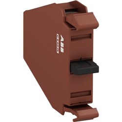 ABB P9B11VN-AA Double Contact Block Brown 1NO+1NC Front Mount For: 3 and 5Position Holder