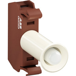 ABB P9PLNVDL LED Block Light Blue 24VAC Front Mount Metal